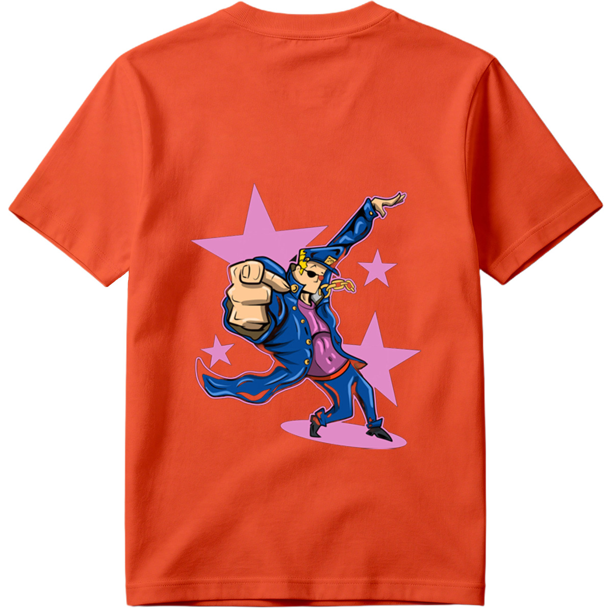 Gangster Mickey in Blue Coat and Hat, Dancing with Stars Background - Tee