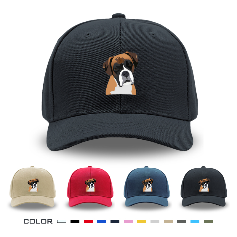1pc New Baseball Cap Boxer Dog Print Unisex Adjustable Hat for Outdoor Activities and Casual Wear Adults and Teens Fashion Accessory