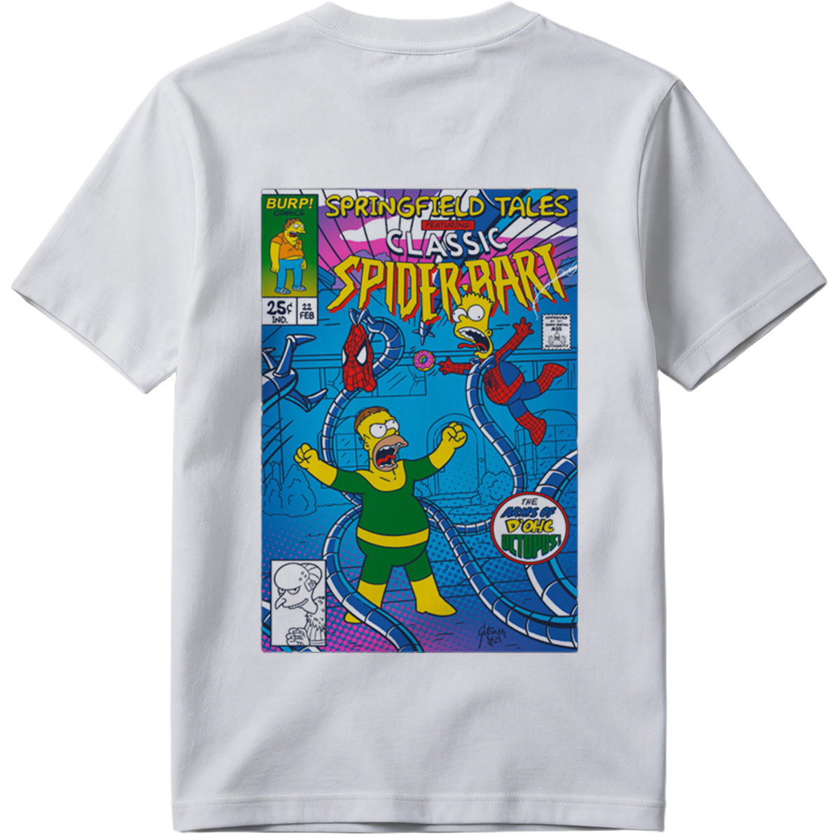 Springfield Tales Featuring Classic Spider-Bart: The Arms of D'Ohc Octopus - Tee