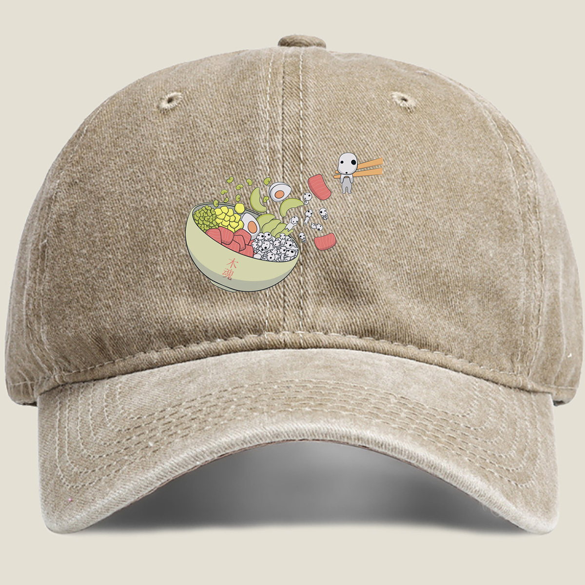 No Face and the Bowl of Souls - Washed Denim - Baseball Cap