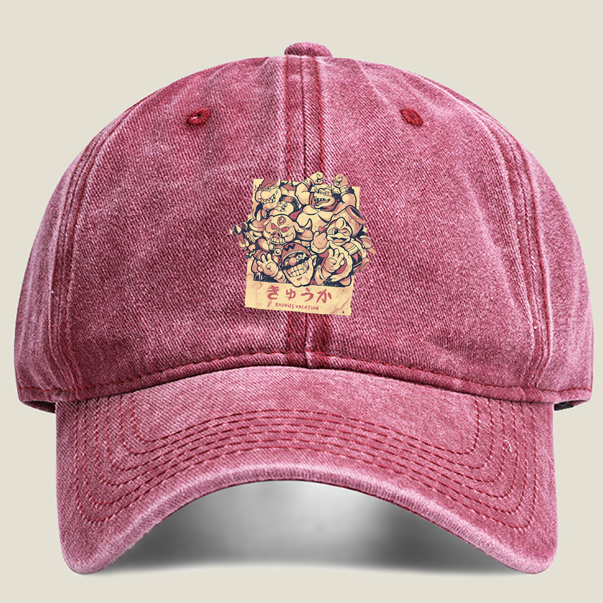 Mario Baddies Vacation - Washed Denim - Baseball Cap