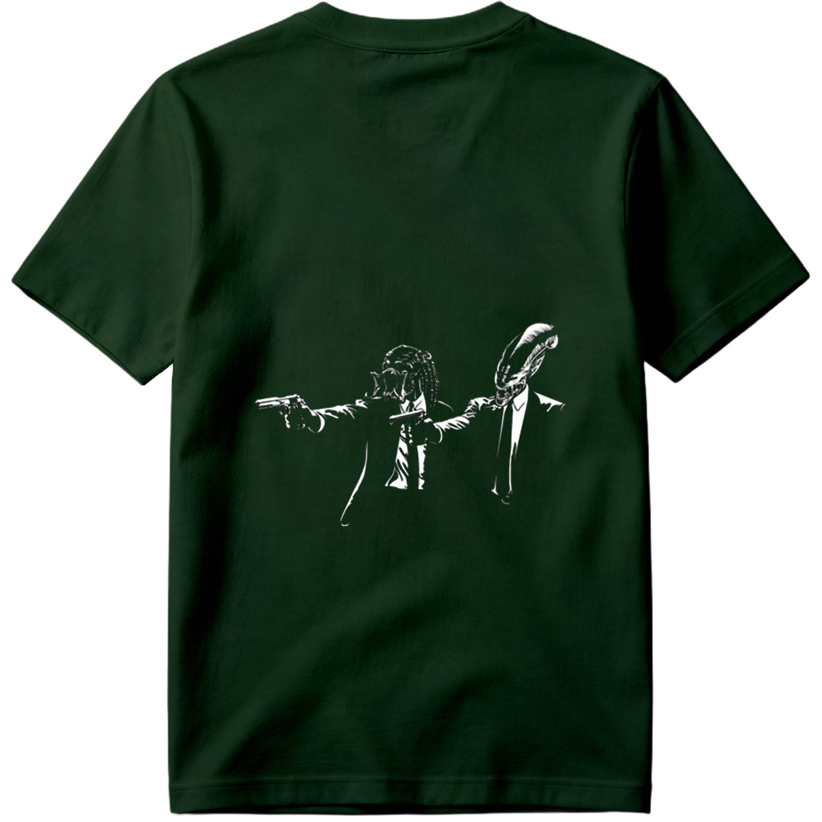 Predator and Alien in Suits with Guns - Tee
