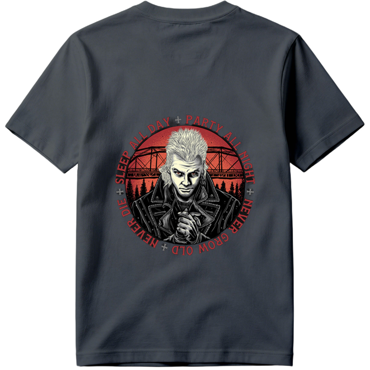 Johnny Silverhand: Sleep All Day, Party All Night, Never Grow Old, Never Die - Tee