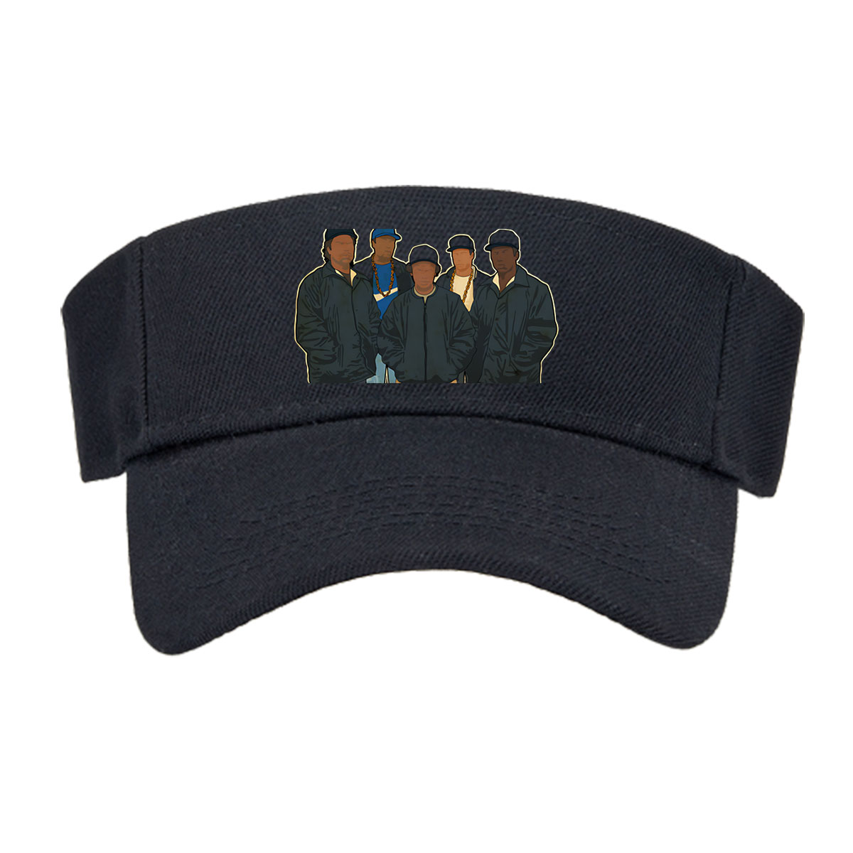 N.W.A. Members in Classic Hip-Hop Attire -  Visor cap