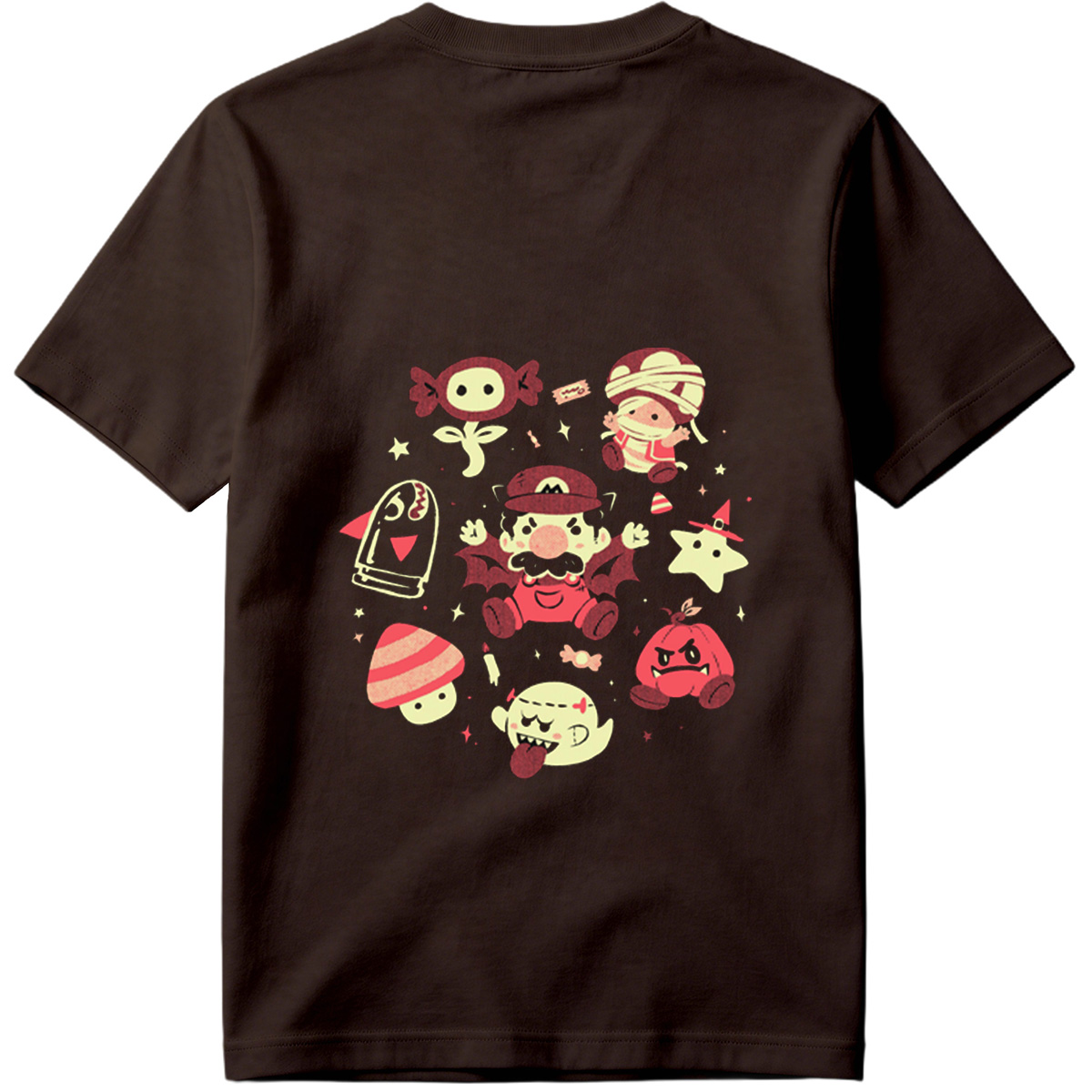 Super Mario Characters in Halloween Costumes - Tee