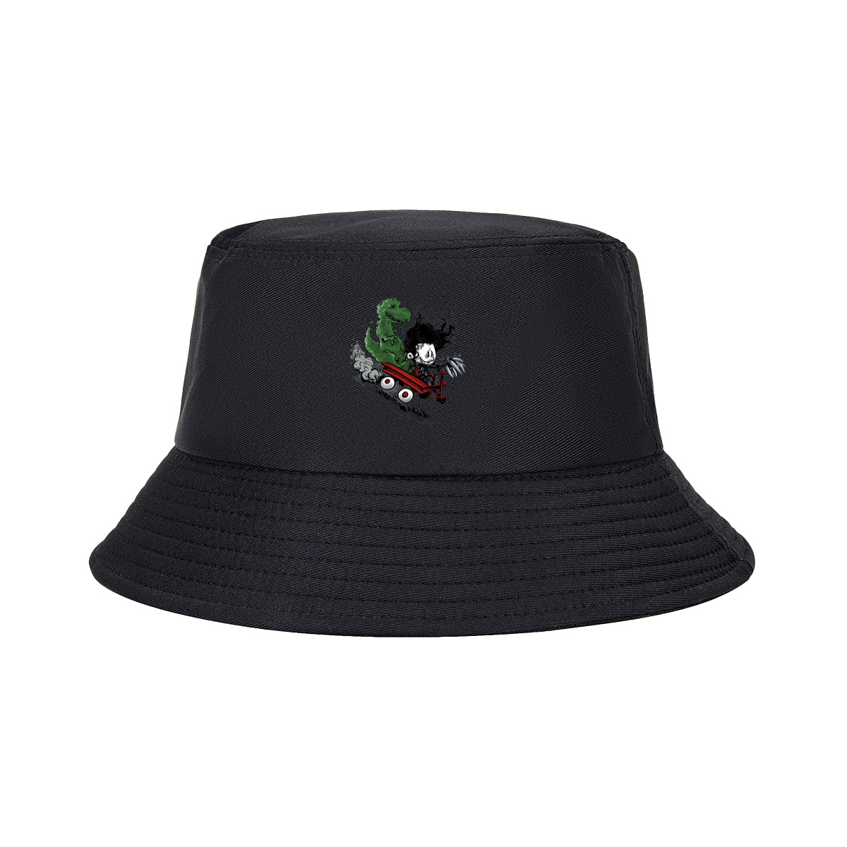 Coraline and the Green Monster in a Red Cart - Fisherman's Hat