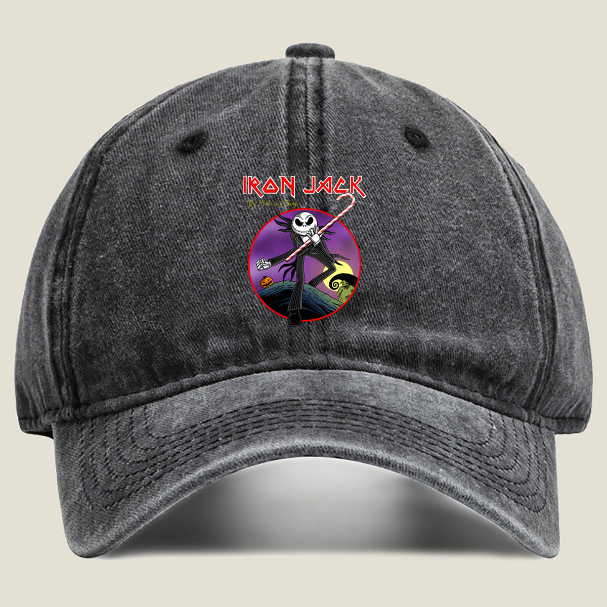Iron Jack: The Halloween King - Washed Denim - Baseball Cap