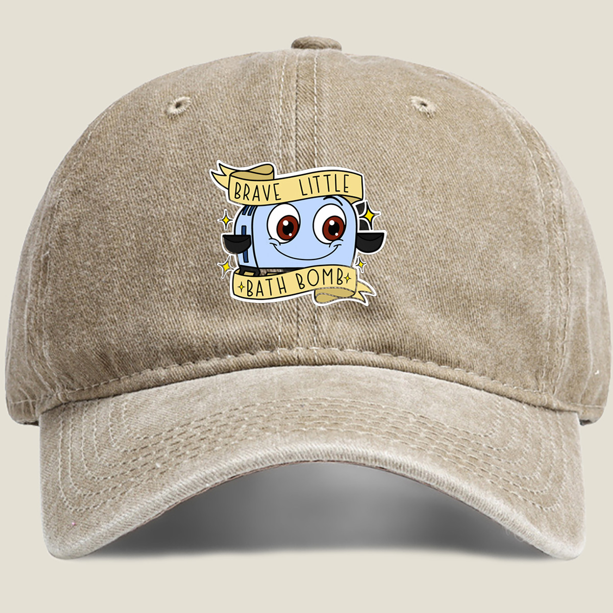 Brave Little Bath Bomb - Washed Denim - Baseball Cap
