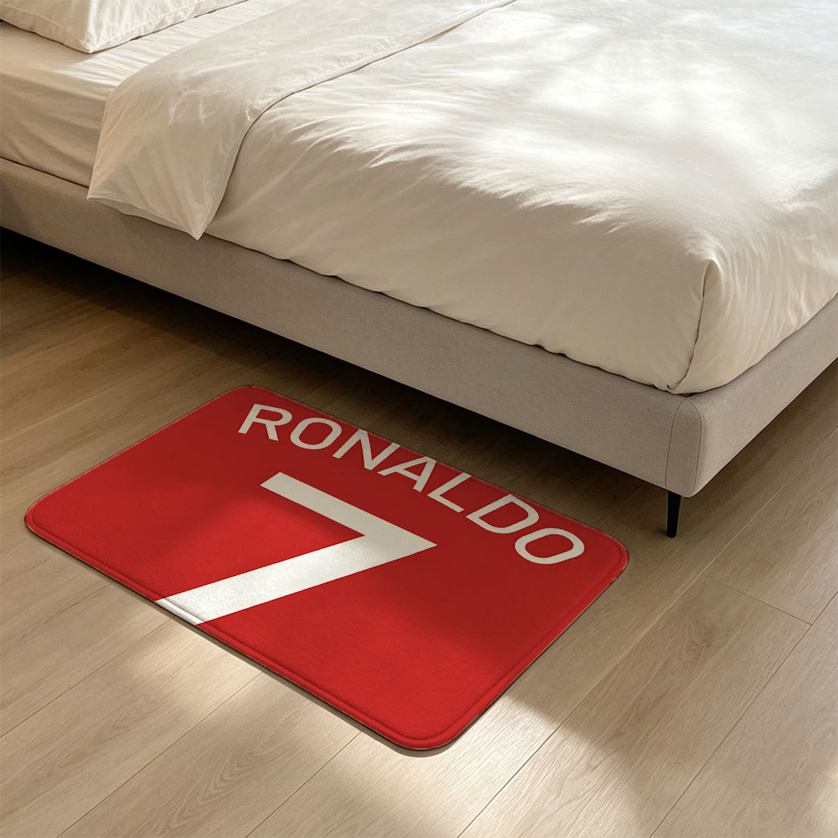 Ronaldo 7 - Football Legend Jersey Number - Flannel floor mat