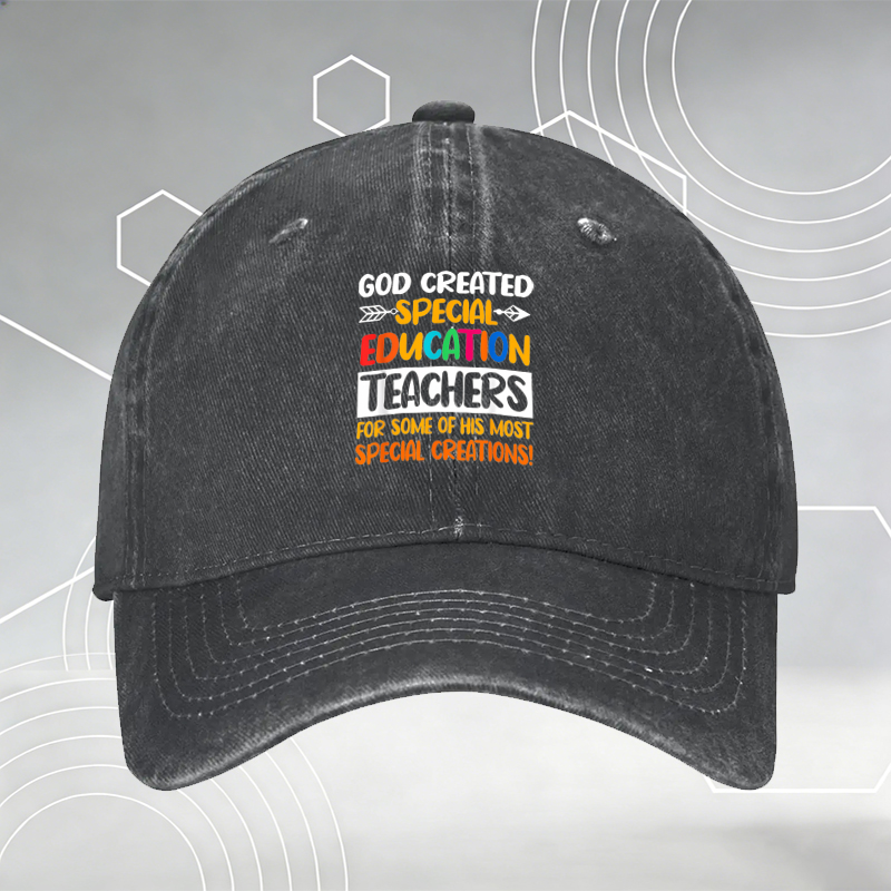 New Baseball Cap with Teacher Definition Print and Educational Icons - Unisex Adjustable Hat for Teachers, Students, and Education Lovers - Perfect for School Events, Gifts, and Daily Wear
