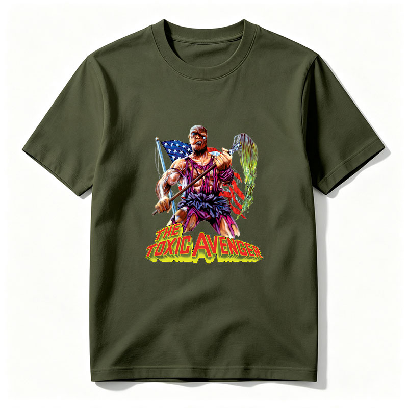 The Toxic Avenger: Mutant Hero with Mop and Flag - Tee