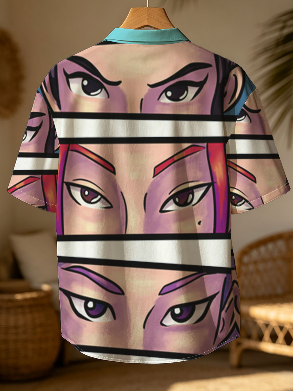 Three Anime Characters with Intense Eyes: Close-Up Portraits -  Shirt