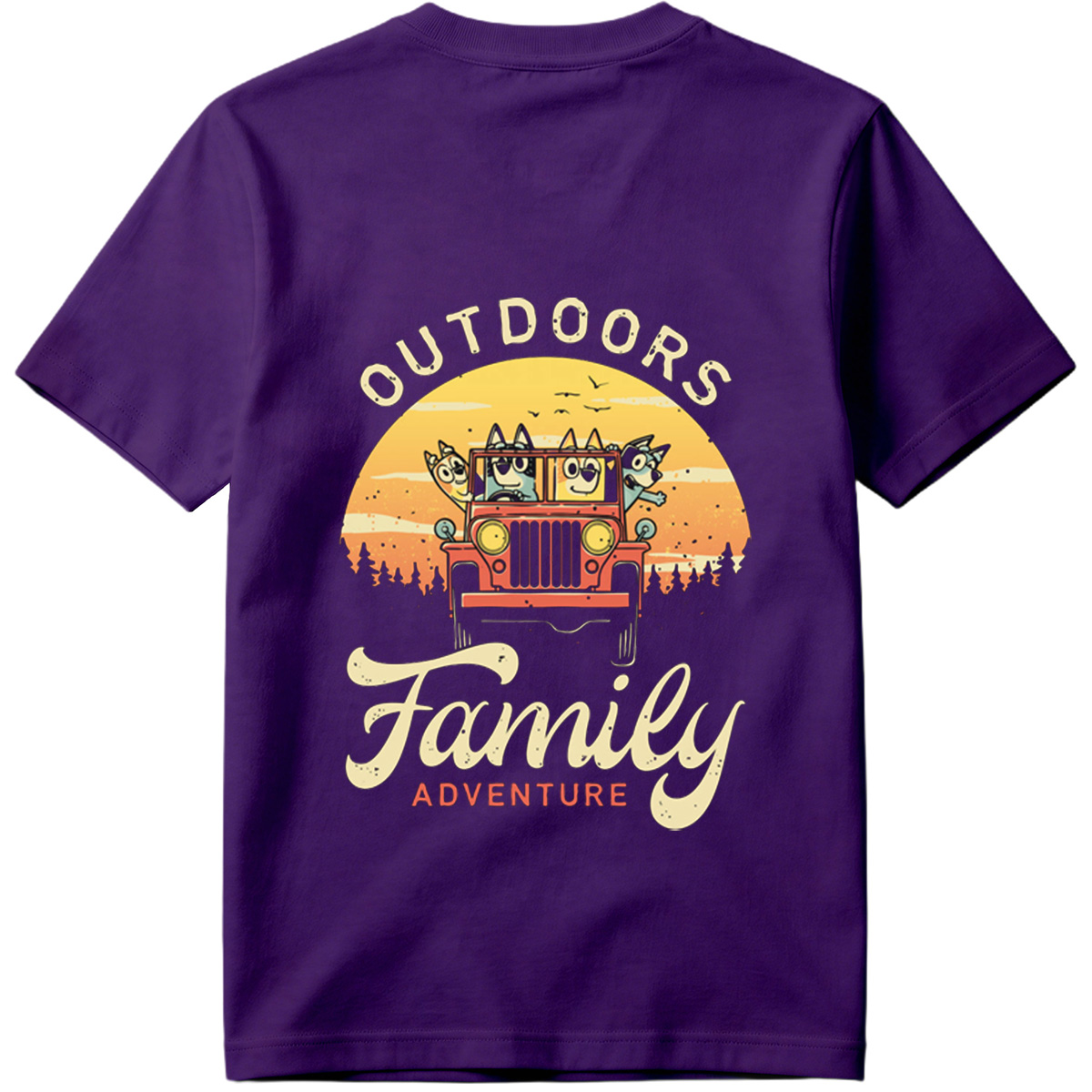 Bluey Family Outdoors Adventure - Tee