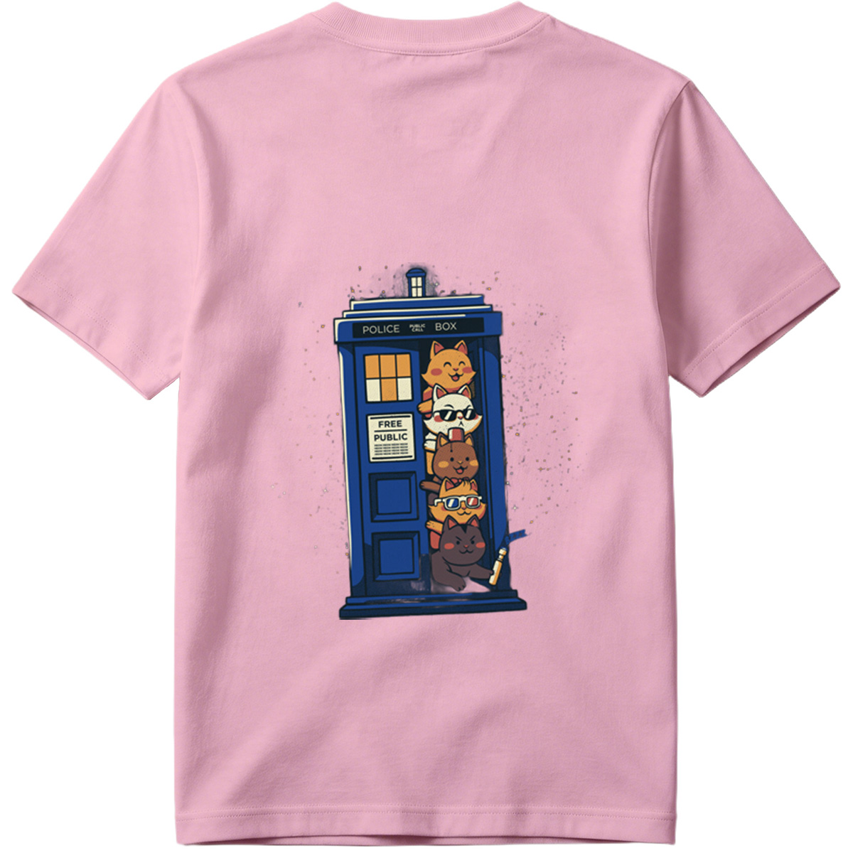 Doctor Who Cats in the TARDIS - Tee