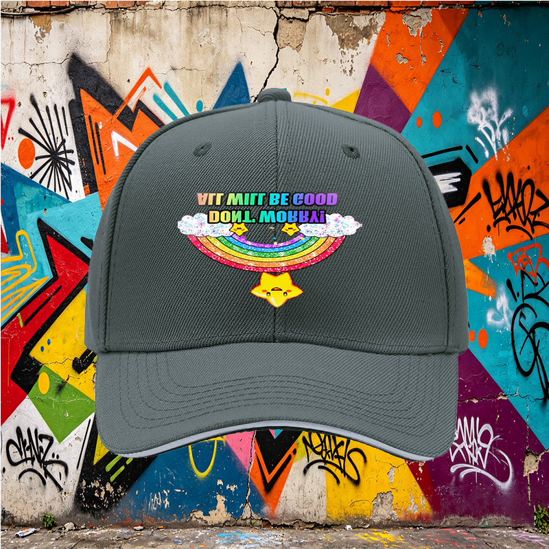 Unisex Classic Sandwich Hat with Rainbow Star Print 
