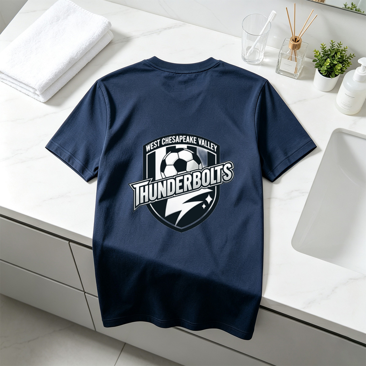 West Chesapeake Valley Thunderbolts Soccer Team Logo - Tee