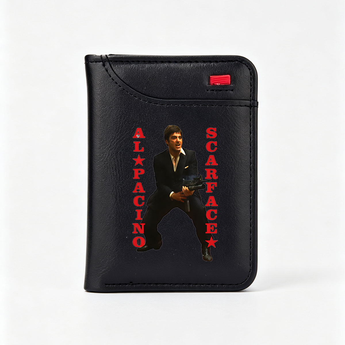 Al Pacino as Scarface: Iconic Actor in Classic Crime Film Role - Vertical Style Wallet