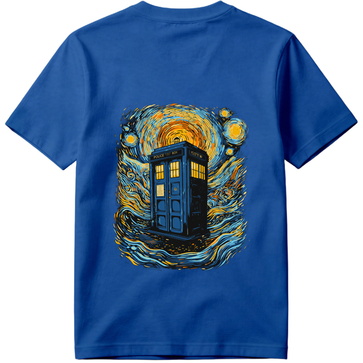 TARDIS in Starry Night - Tee