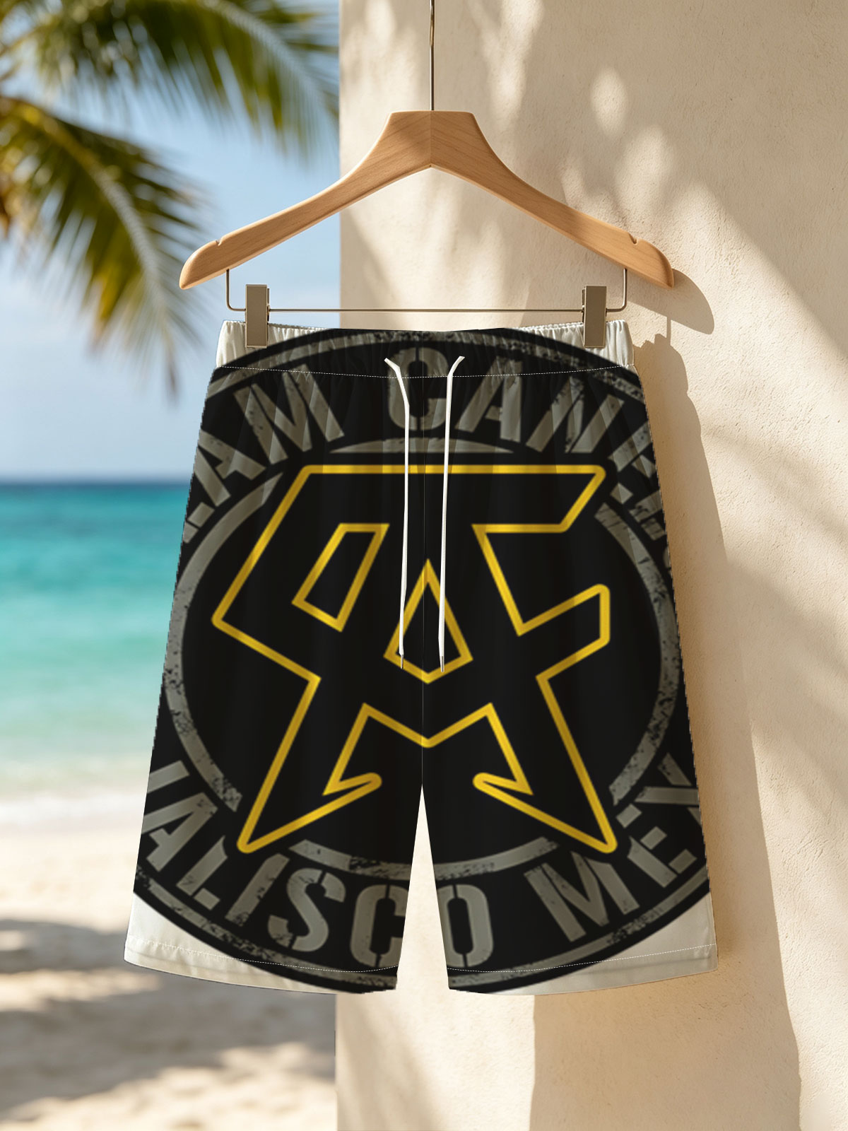 Team Canelo Jalisco Mex Logo -  Beach shorts