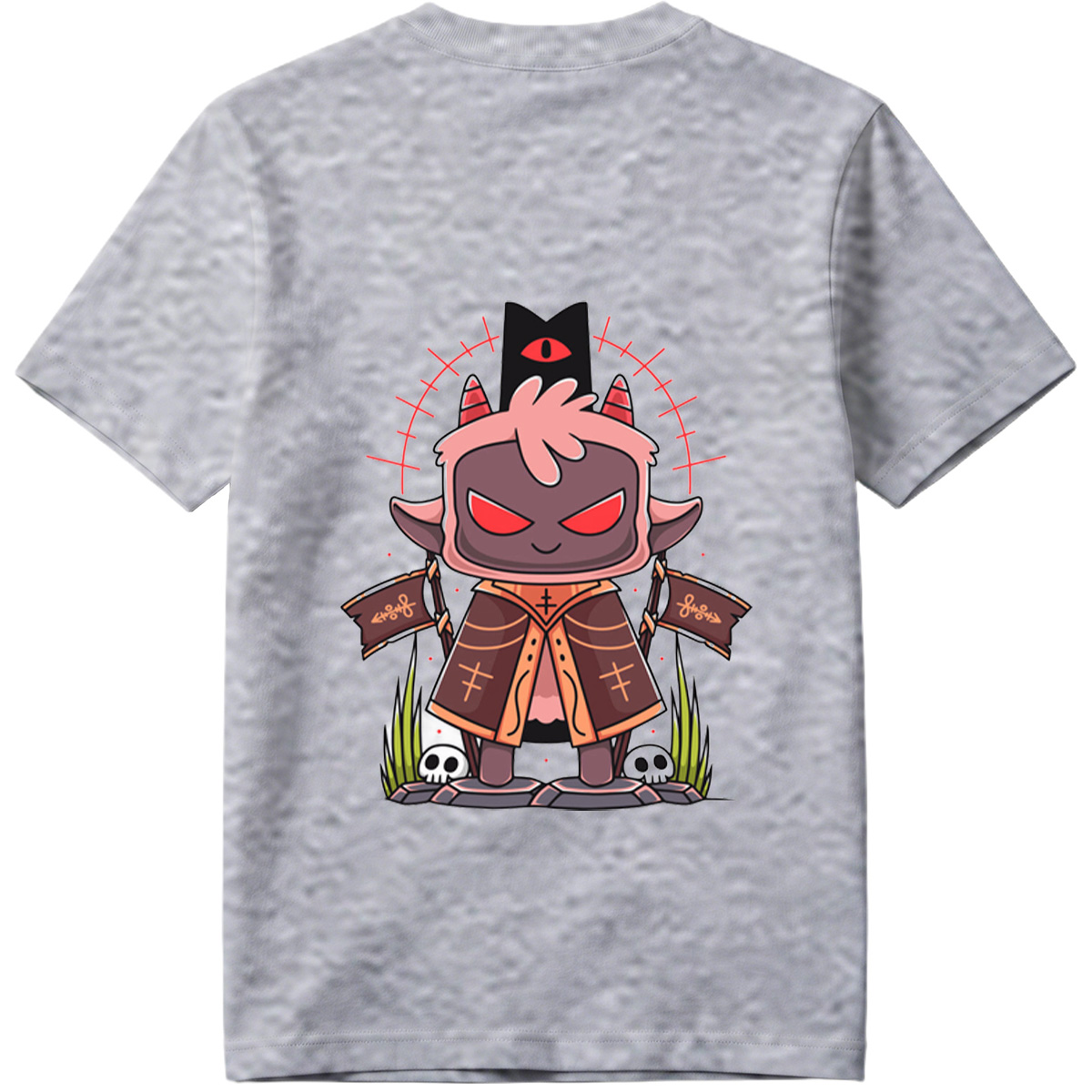 Demon King with Red Eyes and Horns - Tee