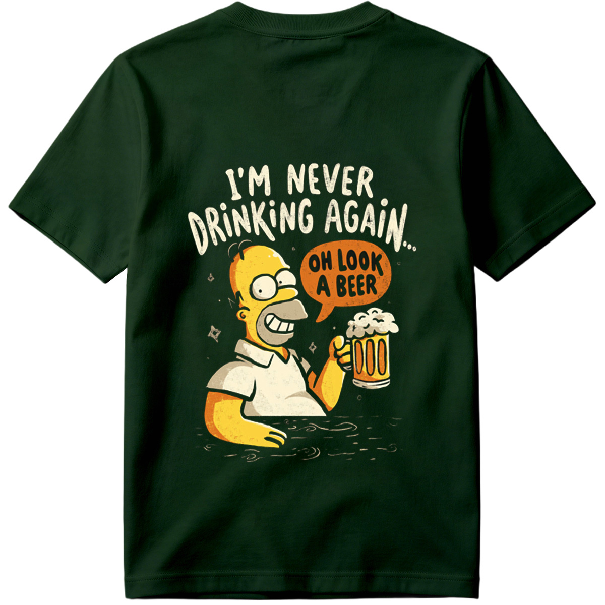 Homer Simpson I'm Never Drinking Again - Tee