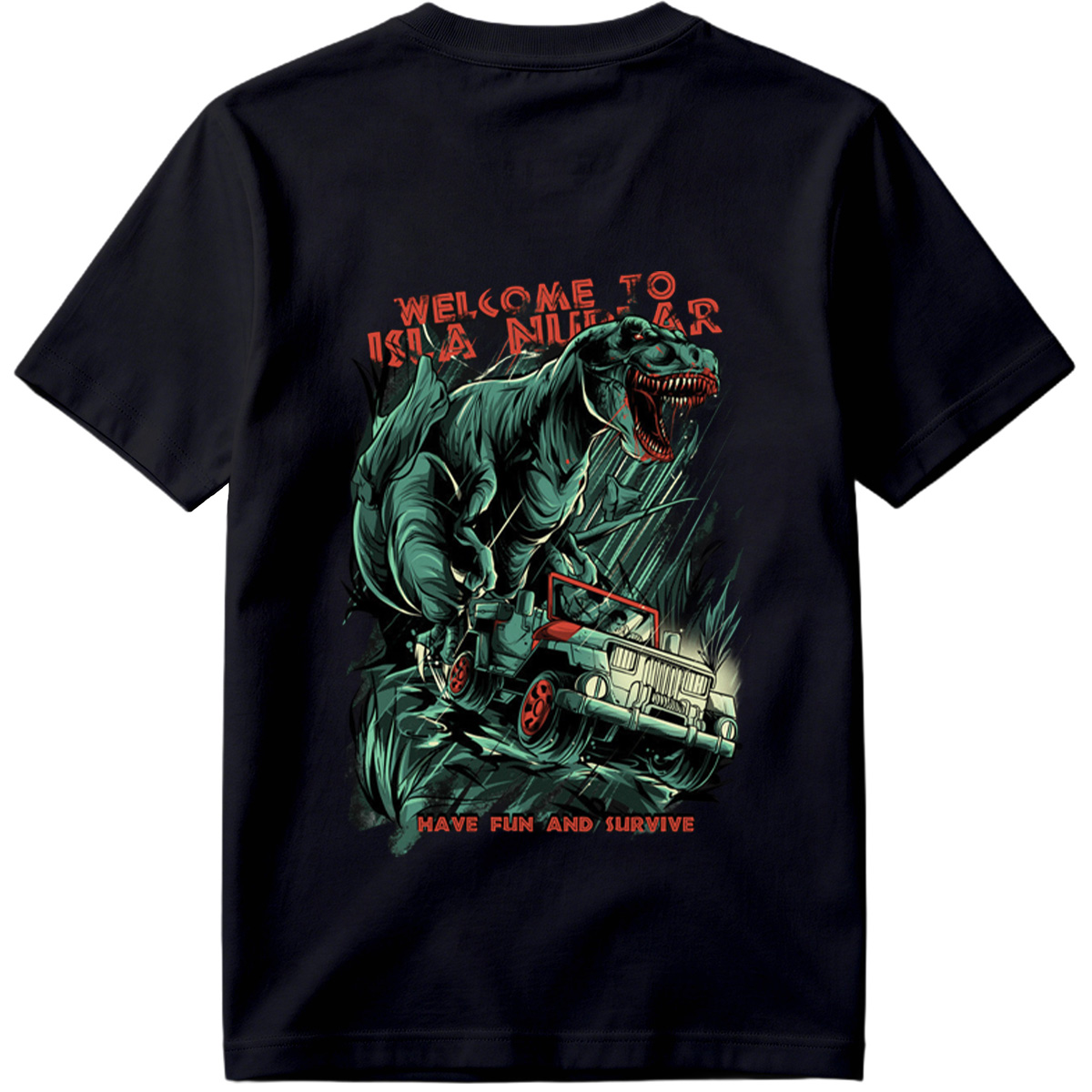 T-Rex vs Jeep: Welcome to Kla Nutar - Tee