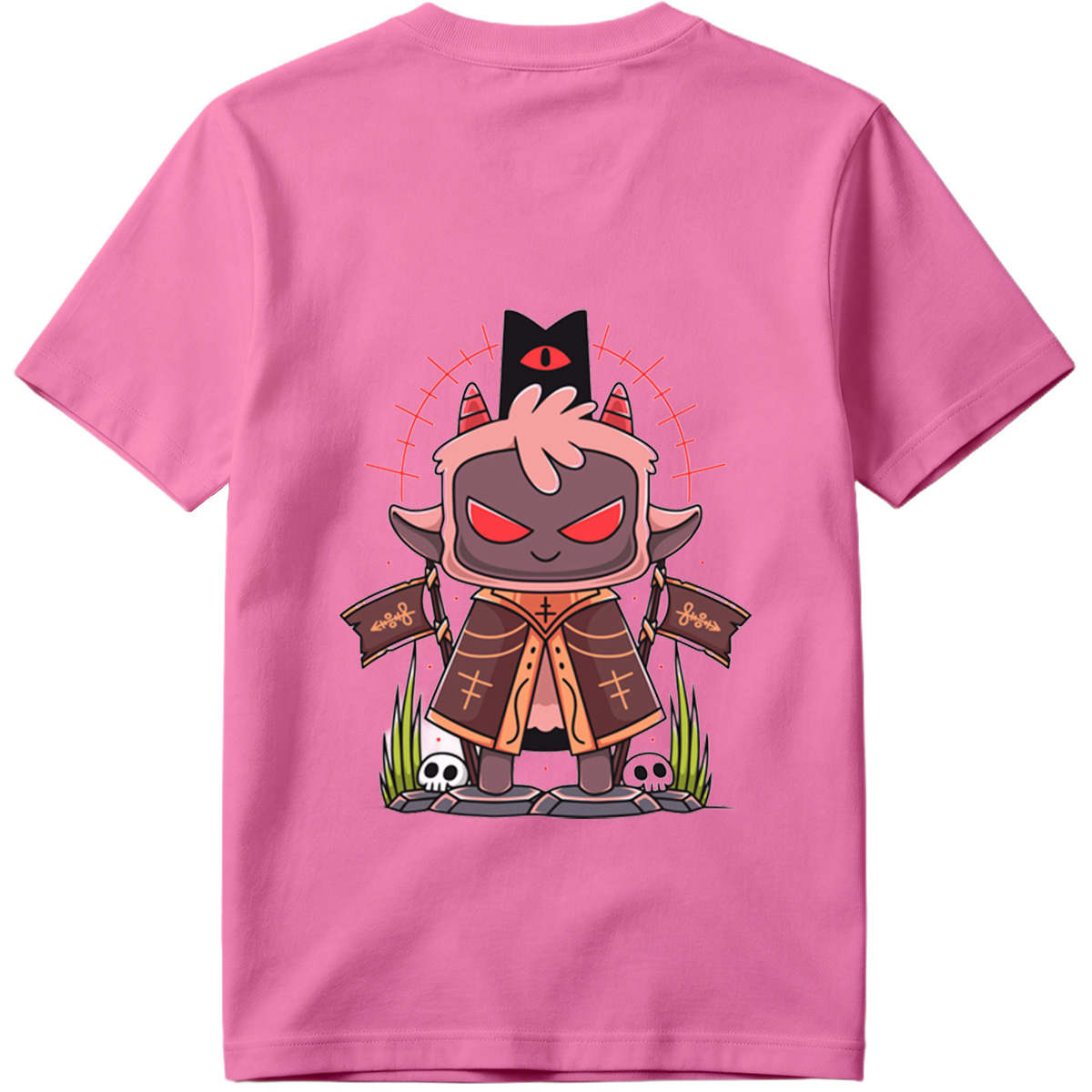 Demon King with Red Eyes and Horns - Tee