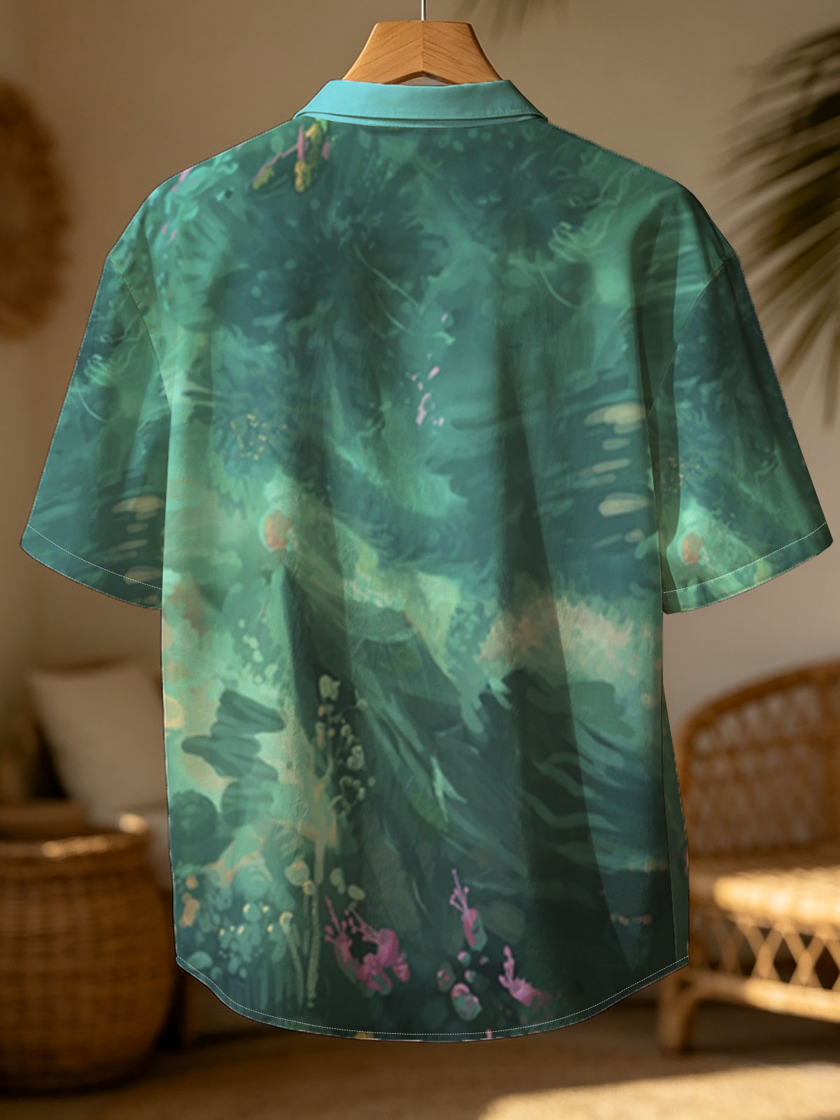 Underwater Scene with Colorful Fish and Coral -  Shirt