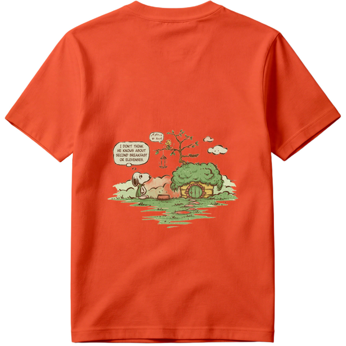 Snoopy and Woodstock in a Hobbit Hole - Tee