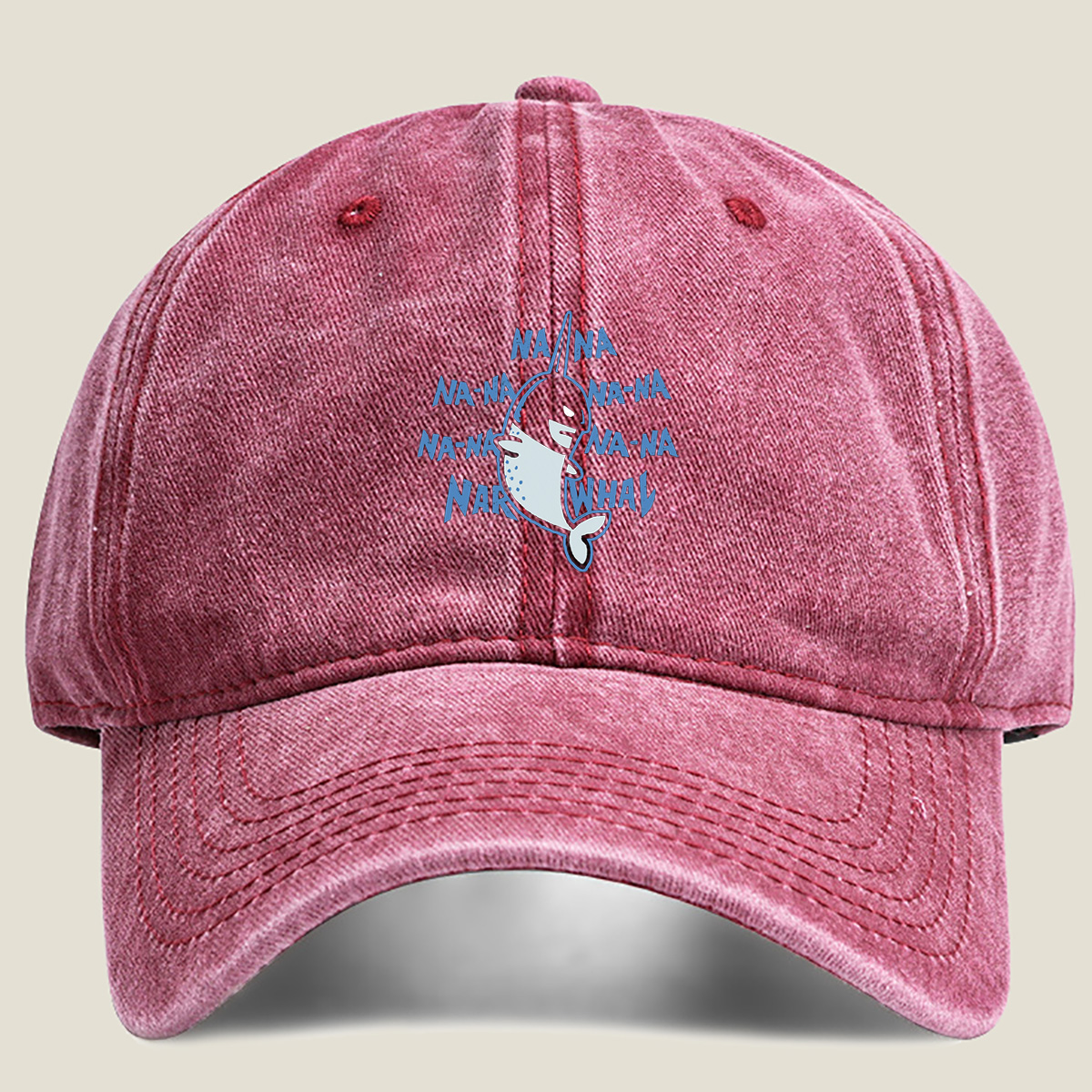 Na-Na-Na-Na-Narwhal - Washed Denim - Baseball Cap