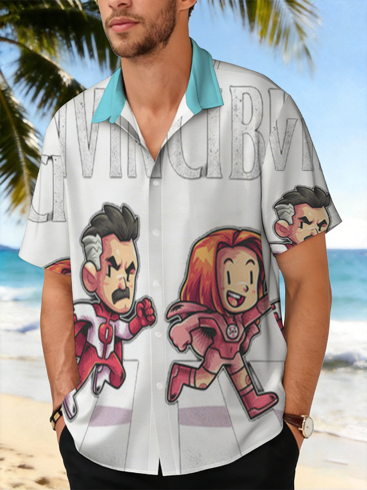 The Invincible: Four Heroes Running Across a Zebra Crossing -  Shirt