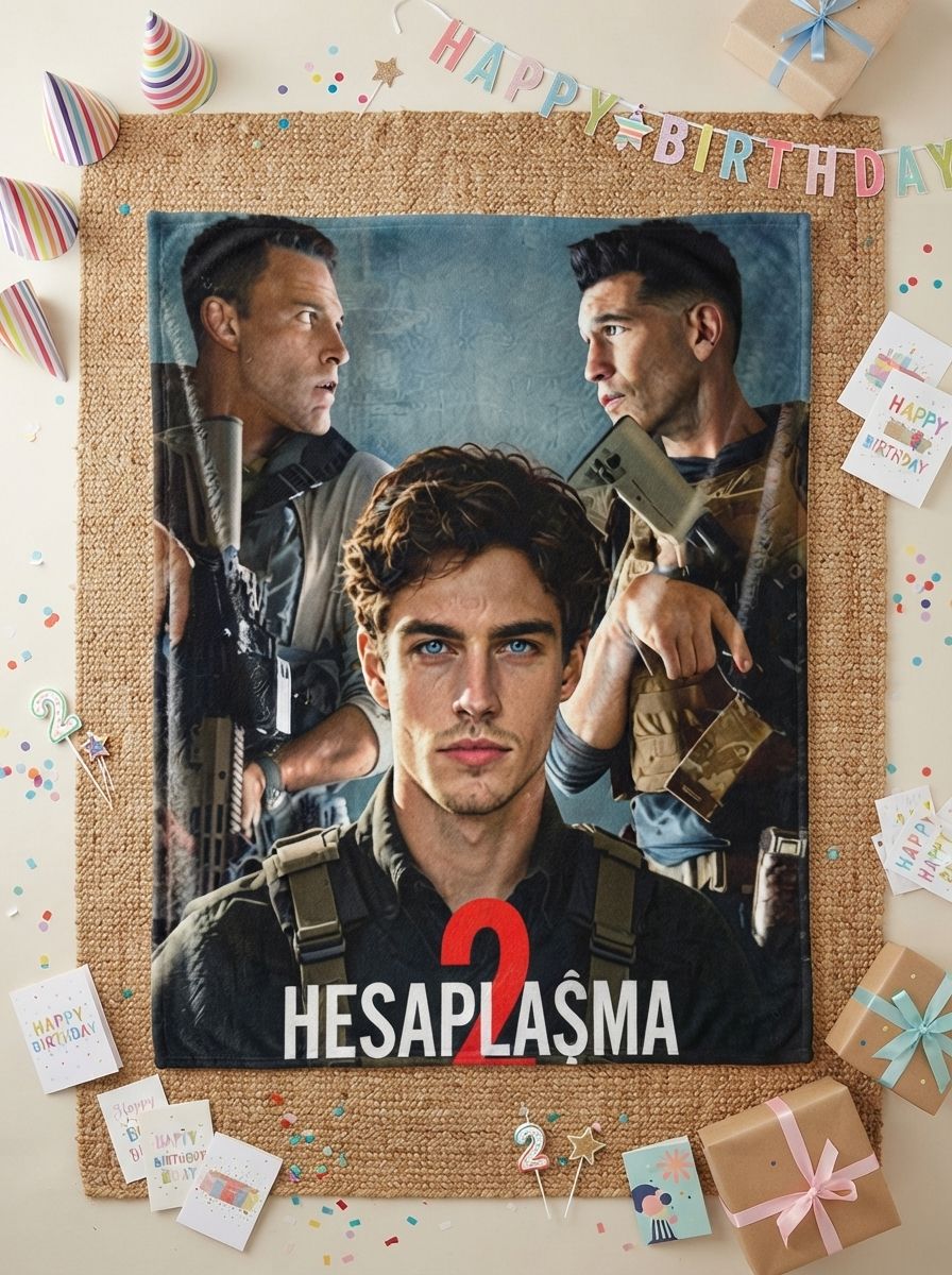 Custom Photo Face Blanket Personalized Action Movie Style Soft Flannel Fleece Throw Skin Friendly Warm Couch Quilt