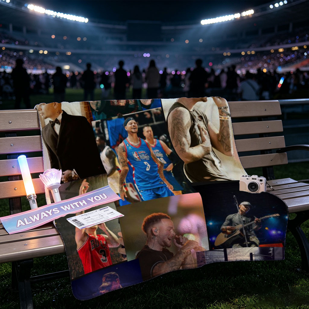 Chris Brown Live Performance and Lifestyle Moments Collage - Blankets