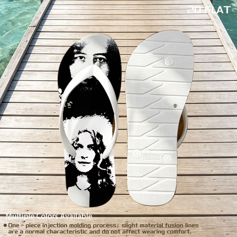 Queen Band Members Portrait Art -  flip-flops