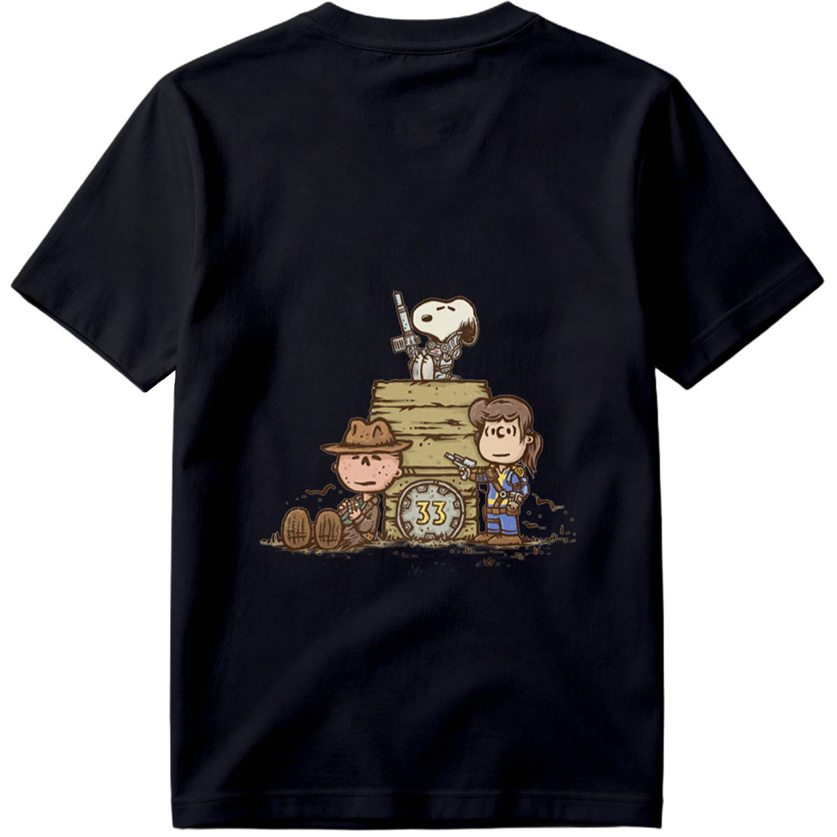 Snoopy, Charlie Brown, and Peppermint Patty in Fallout 33 - Tee