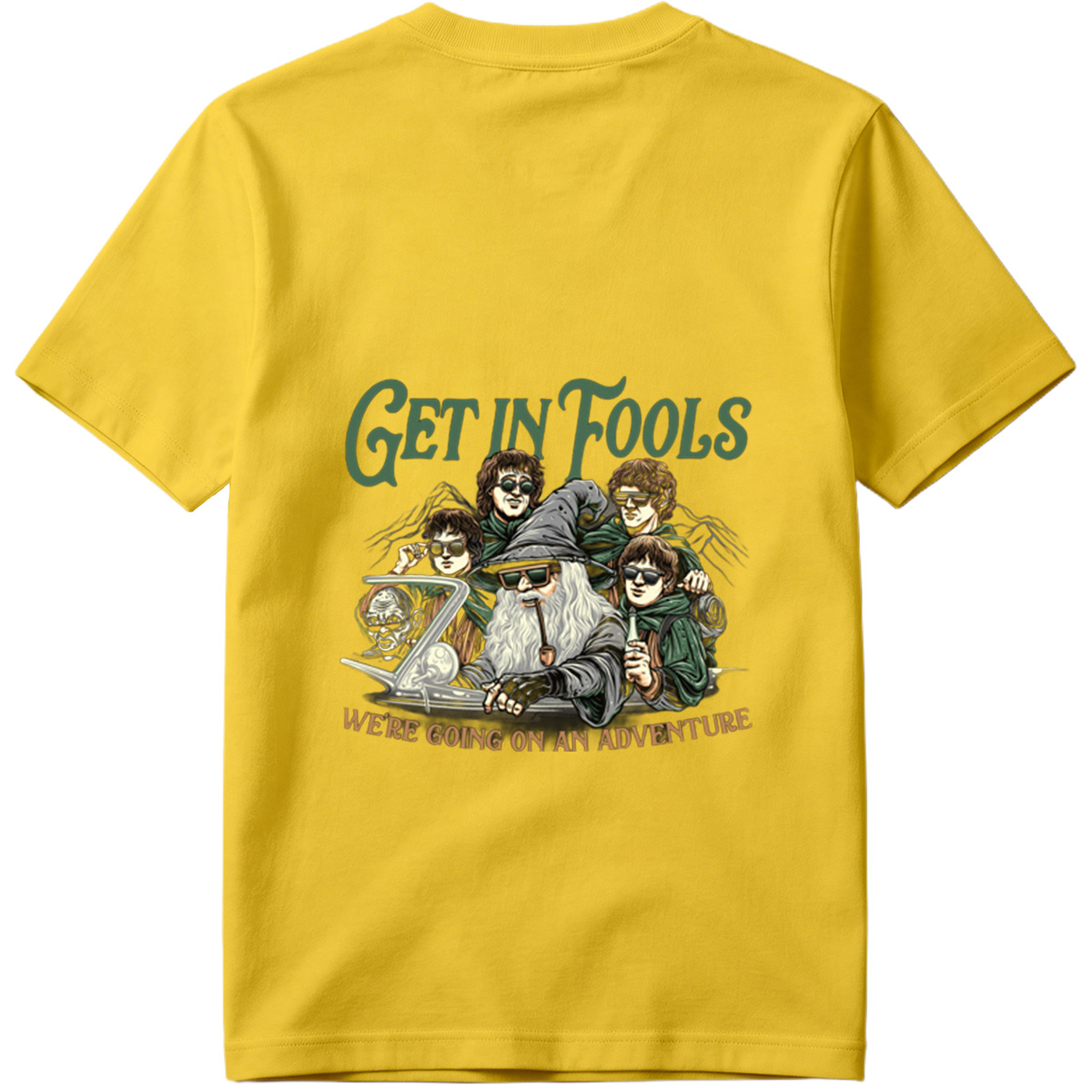 The Lord of the Rings: Frodo, Sam, Merry, Pippin, and Gandalf with a Modern Twist - Tee