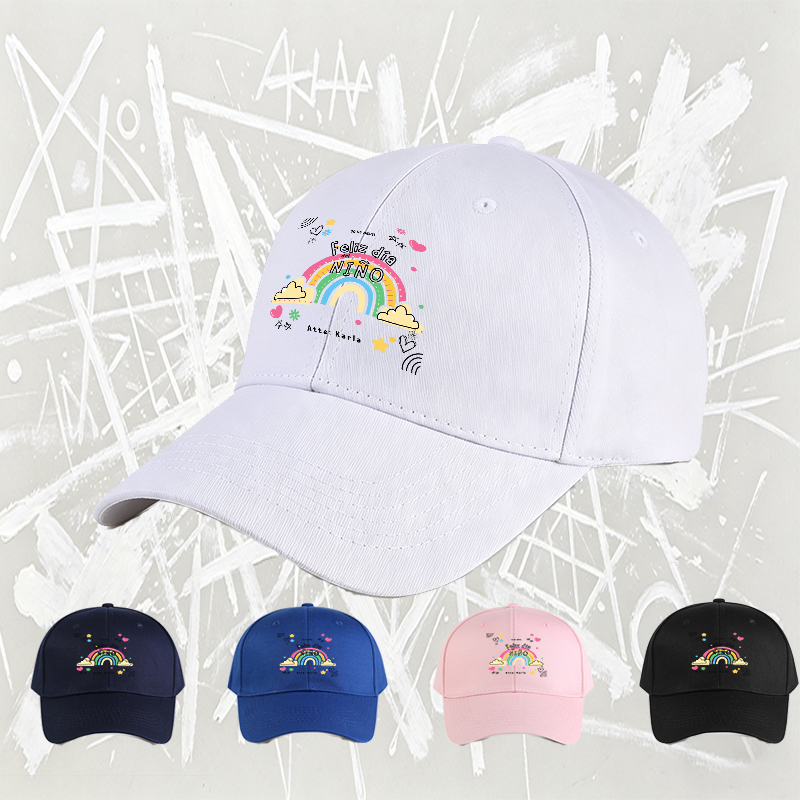 Unisex Classic Baseball Cap with Rainbow and 