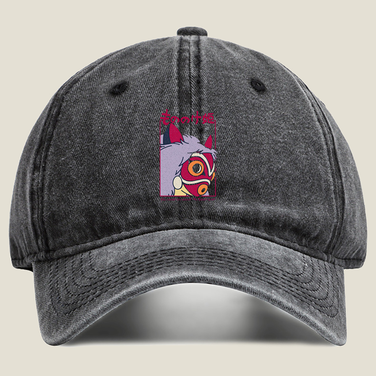 Princess Mononoke - Forest Spirit - Washed Denim - Baseball Cap