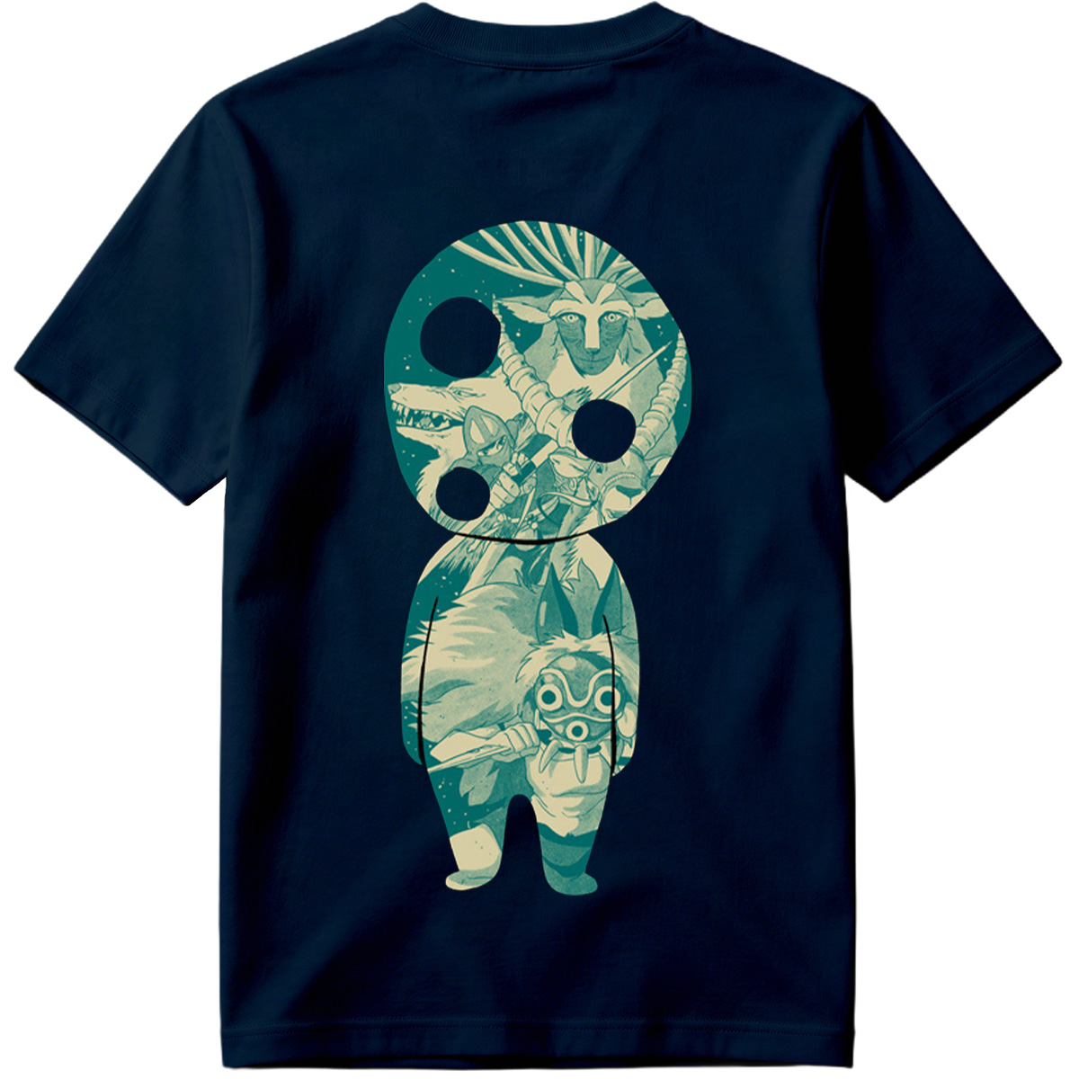 Princess Mononoke: San and Moro in KAWS Style - Tee