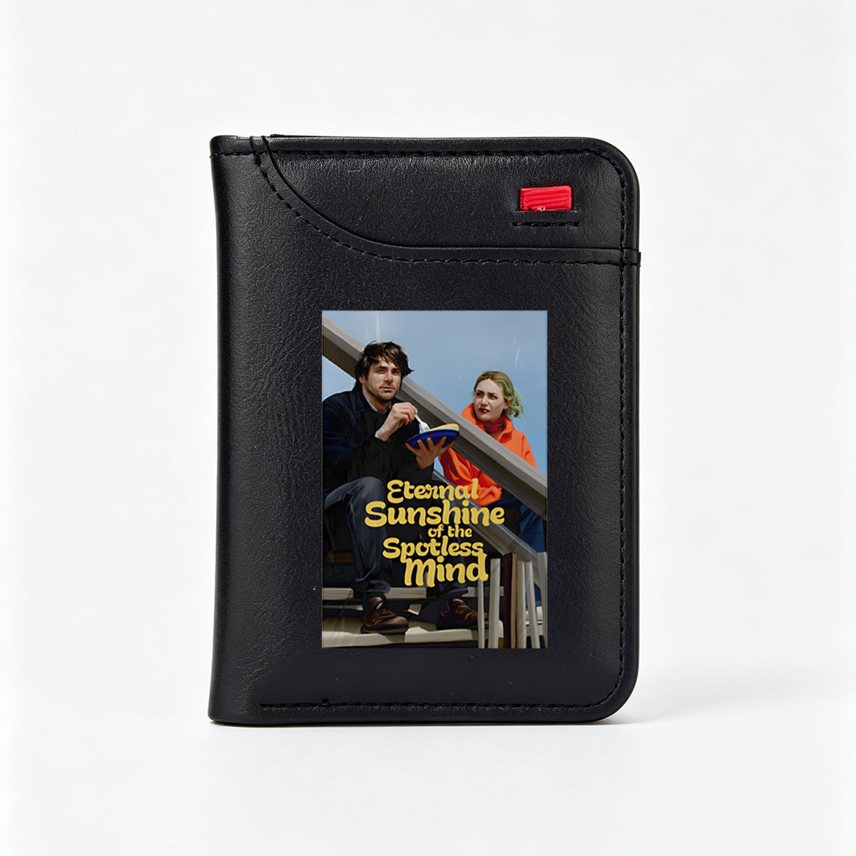 Eternal Sunshine of the Spotless Mind: Joel Barish and Clementine Kruczynski on Stairs - Vertical Style Wallet