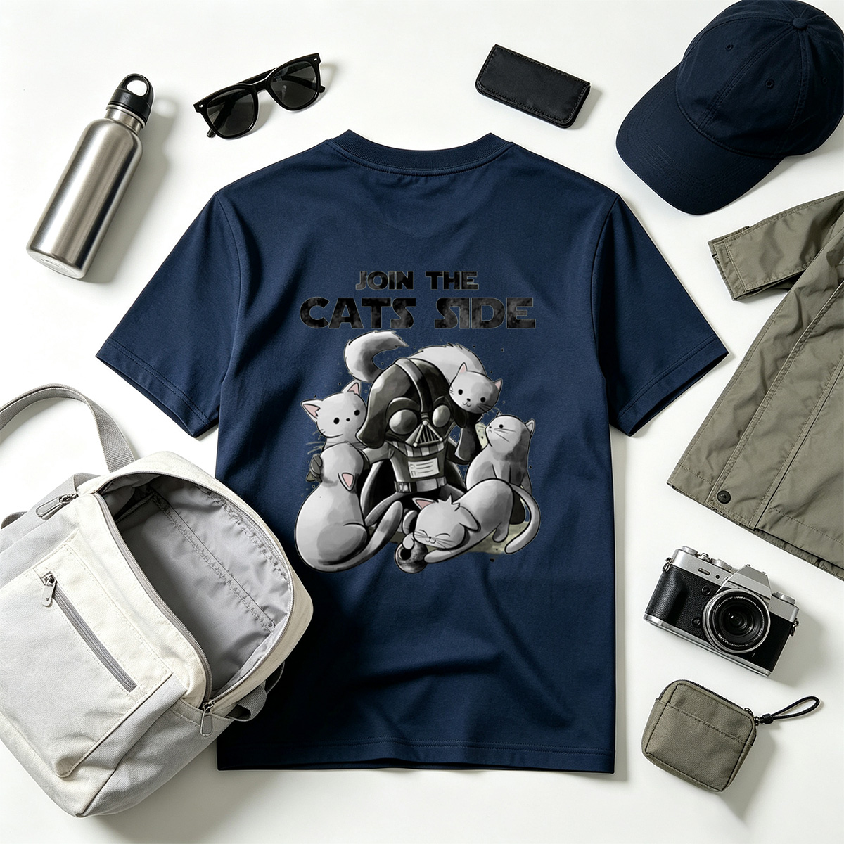Join the Cats Side: Darth Vader and Kittens - Tee