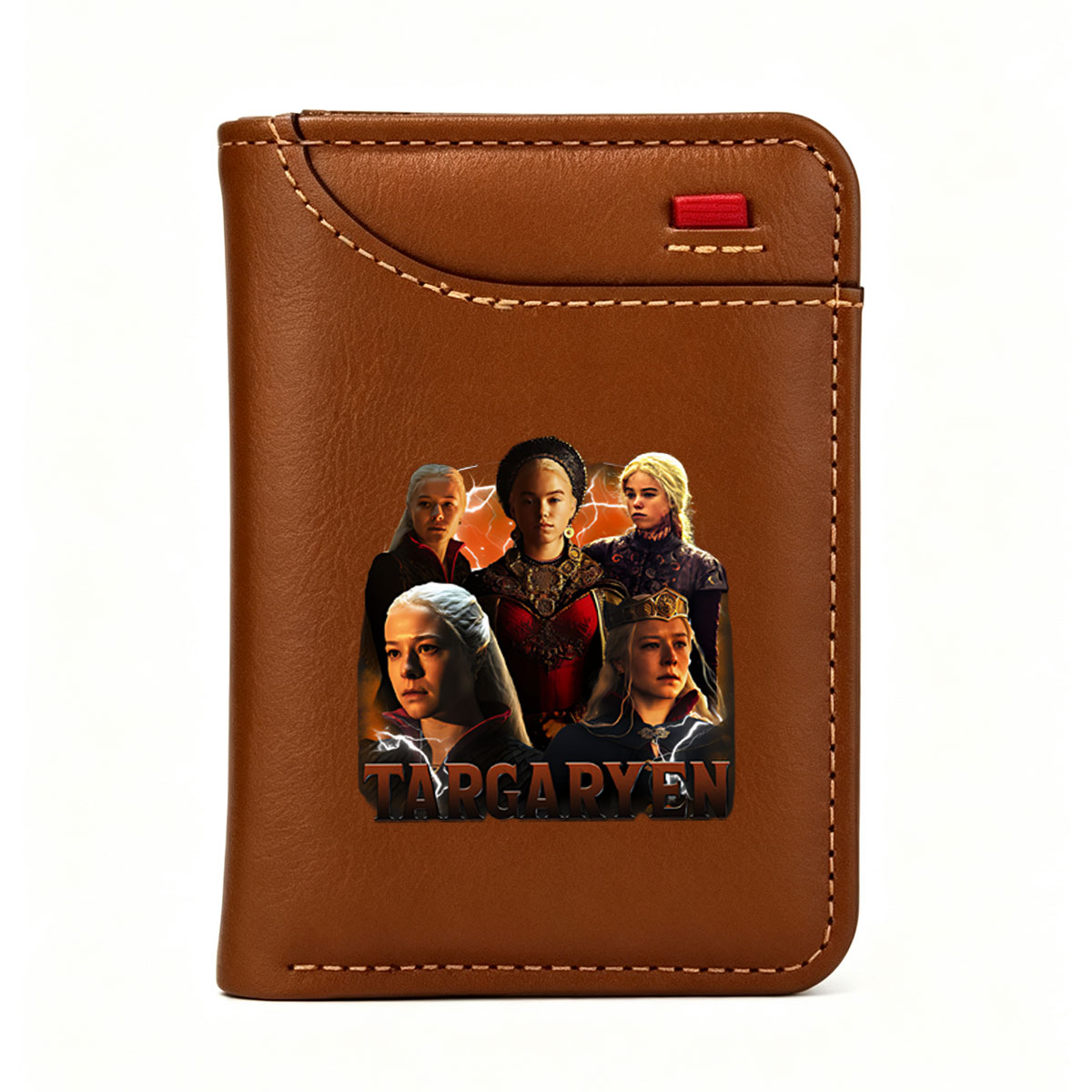 Targaryen Dynasty: Daenerys, Rhaenyra, Viserys, and House Targaryen Legacy - Vertical Style Wallet