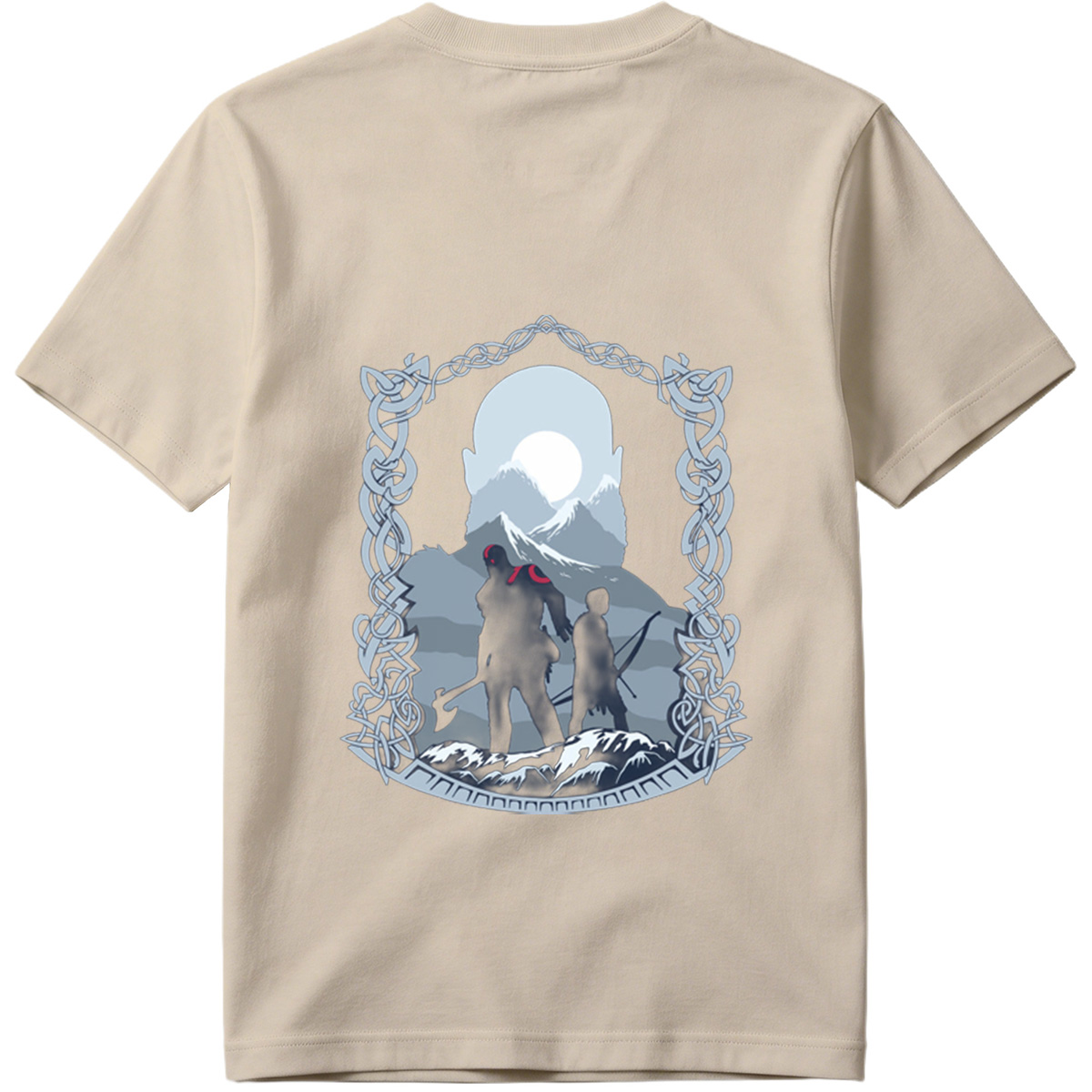 Viking Warriors Under the Moonlight - Tee