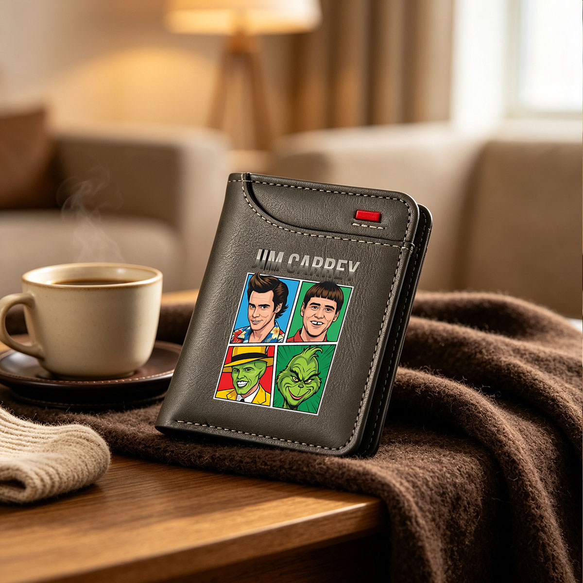 Jim Carrey: Ace Ventura, Dumb and Dumber, The Mask, The Grinch - Vertical Style Wallet