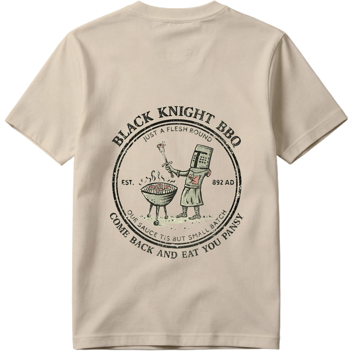 Black Knight BBQ: Just a Flesh Round - Tee
