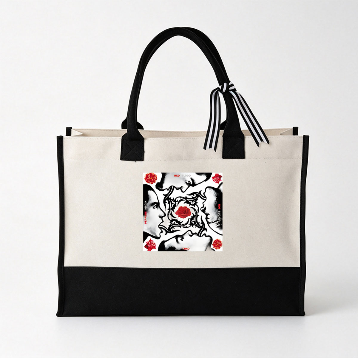 Red Blood: Peppers Magik Hot Sugar Chili Sex - Canvas patchwork gift tote bag