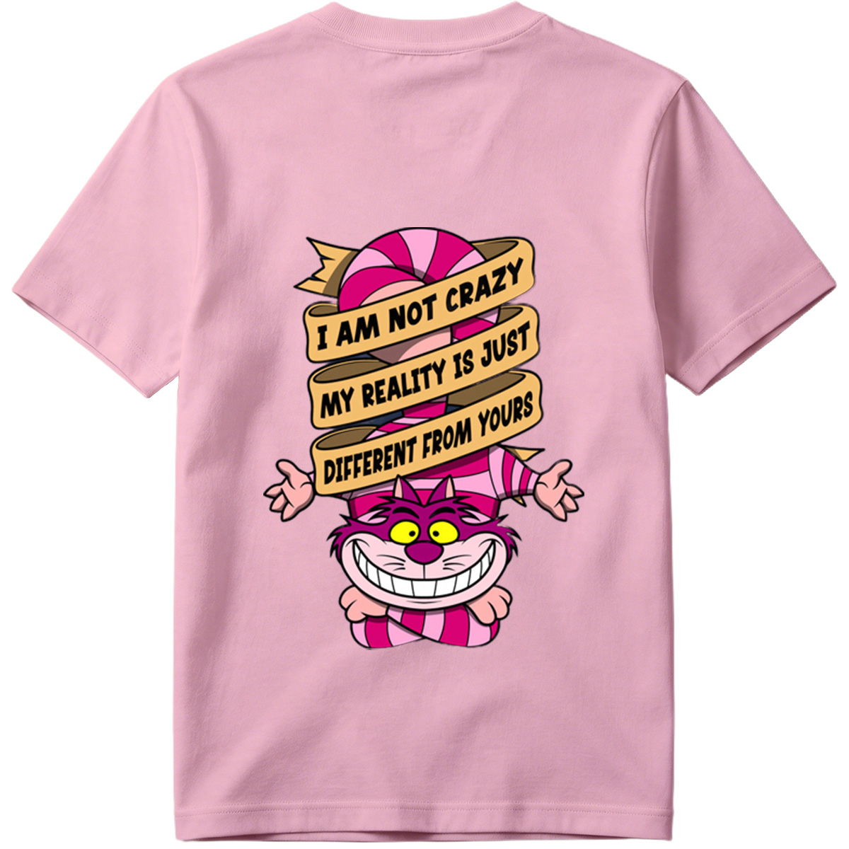 Cheshire Cat from Alice in Wonderland with Quote 