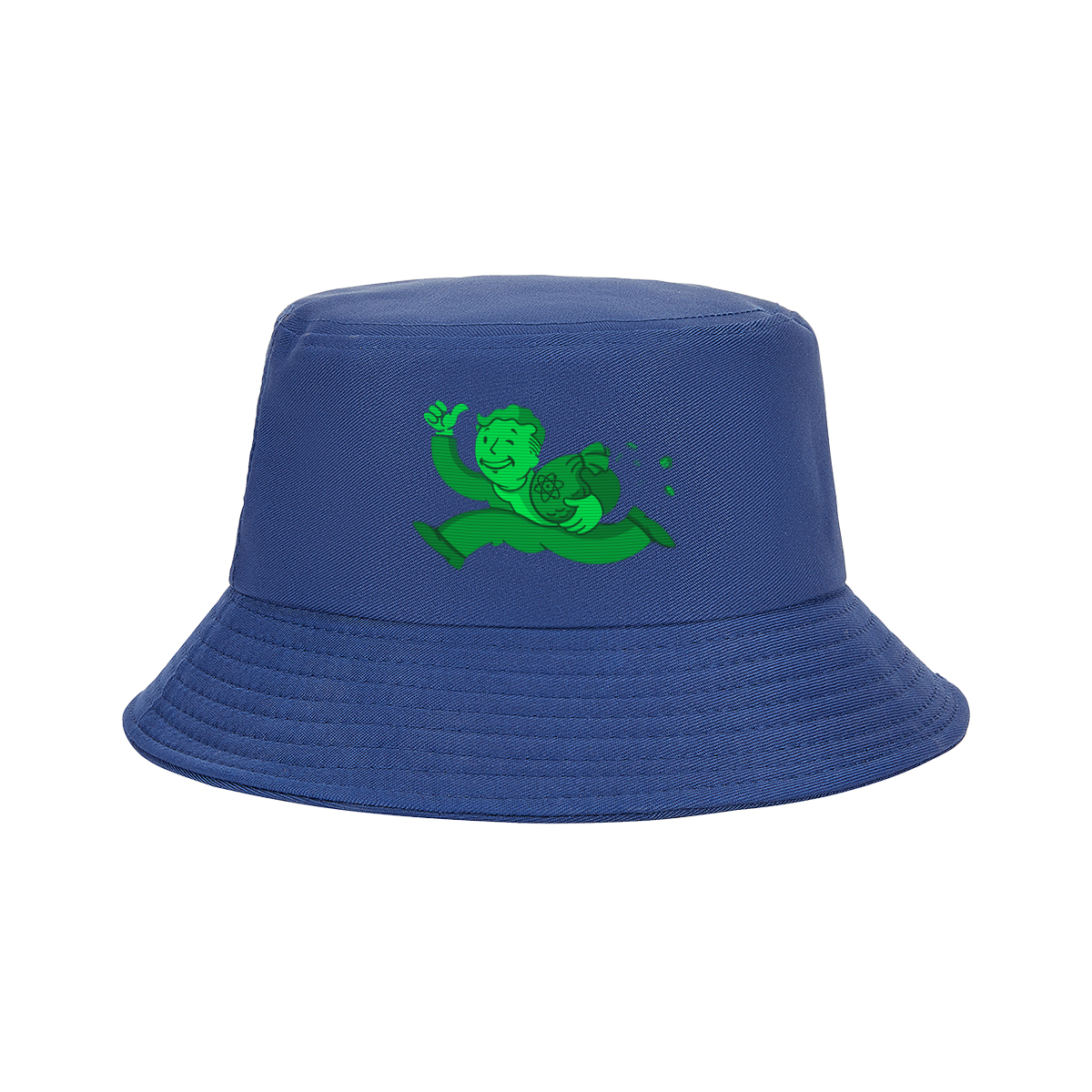 Vault Boy from Fallout Running with a Bag of Atoms - Fisherman's Hat