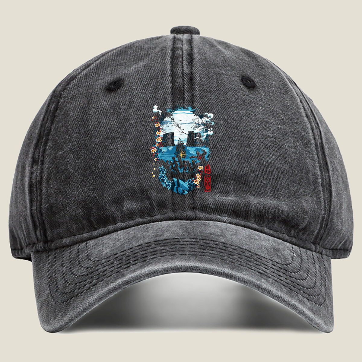 One Piece Adventure - Washed Denim - Baseball Cap