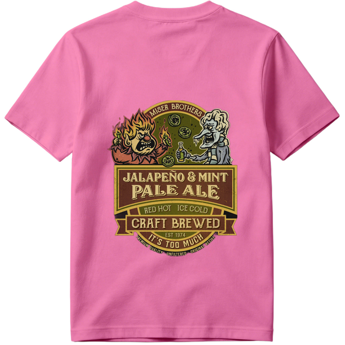 Miser Brothers Jalapeno & Mint Pale Ale Craft Brewed - Tee